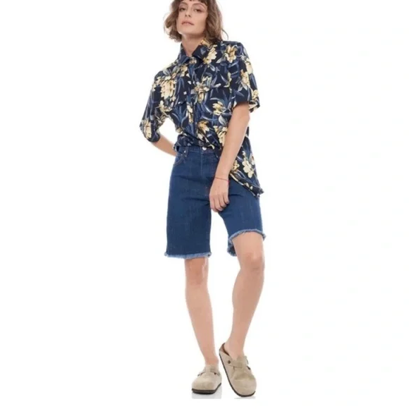 Free People X Sandrine Rose Bermuda Shorts New with Tags - Picture 4 of 4